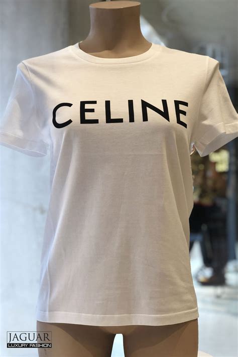 celine white t-shirt price|Celine cropped boyfriend shirt.